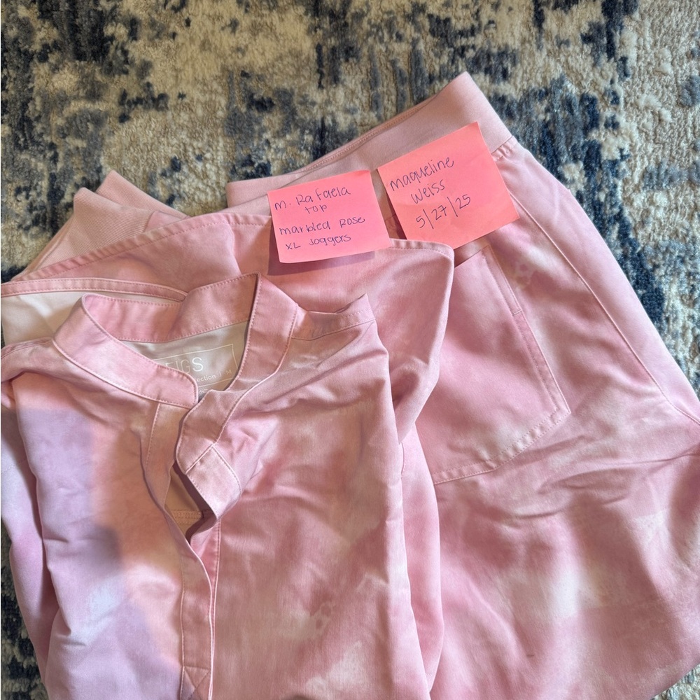 Rose marbled figs set